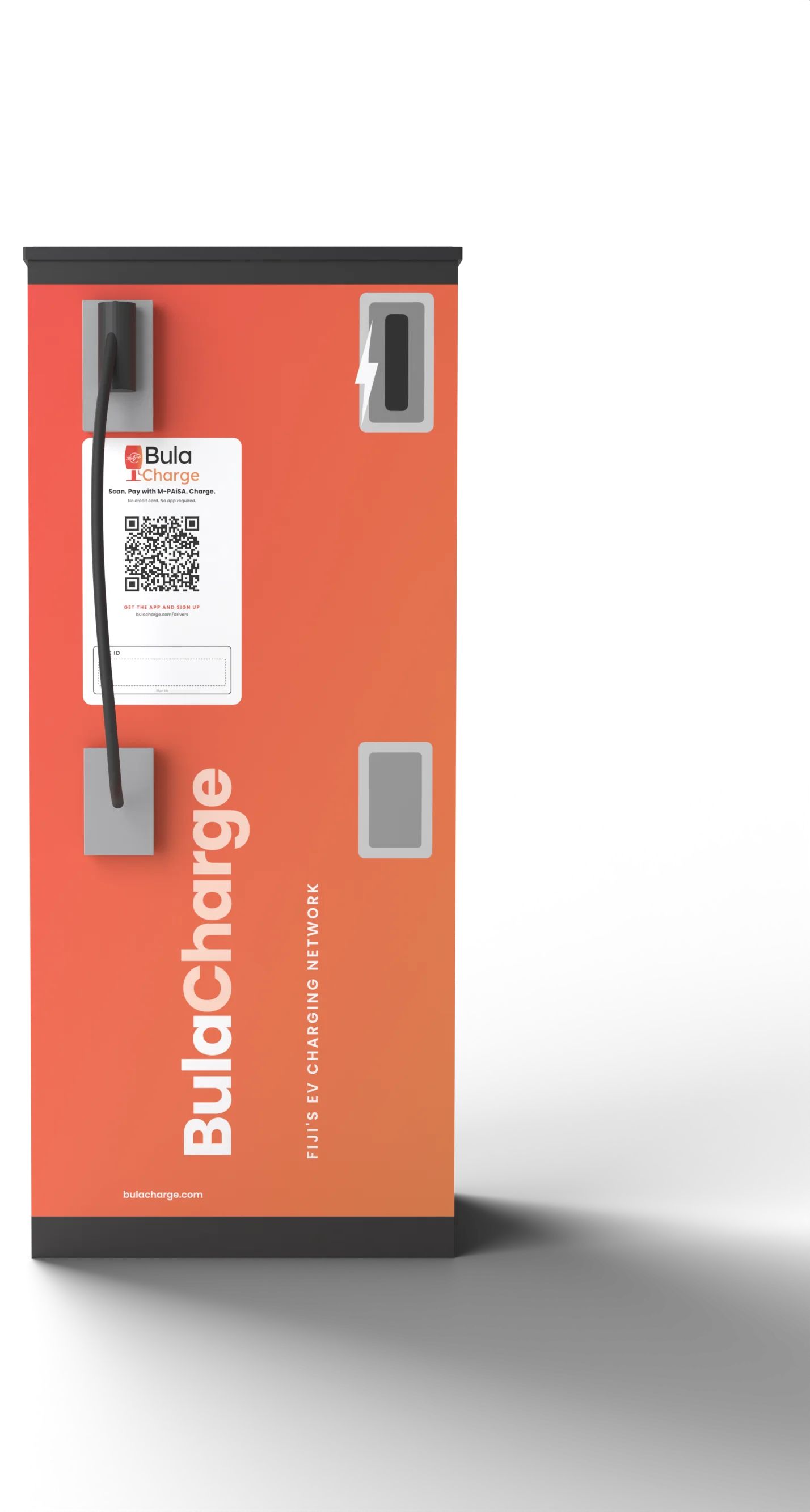 Side elevation of the BulaCharge unit